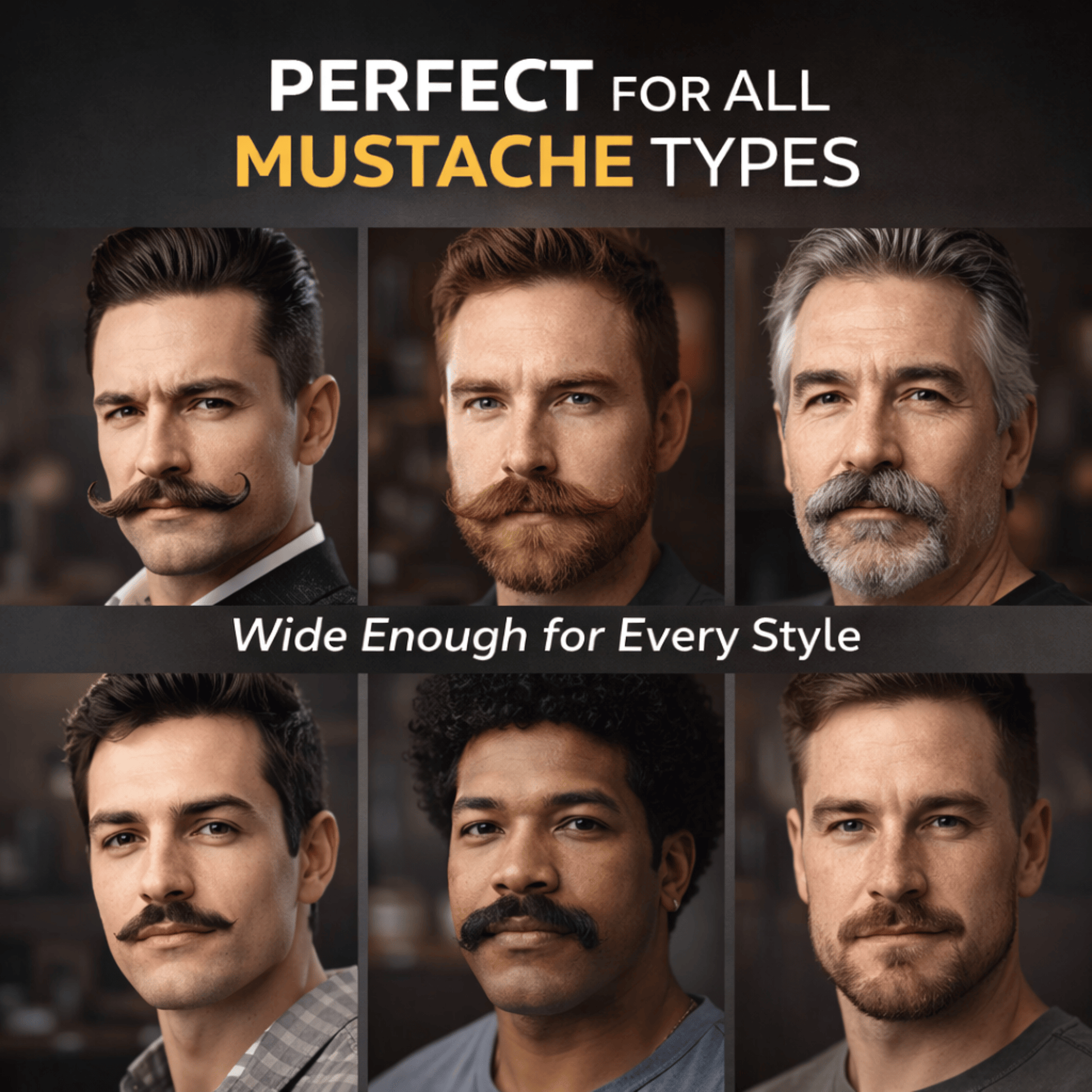 GENTS FINE GROOMING PRODUCTS GENTS FINE GROOMING PRODUCTS - GENTS Mini Mustache Comb – 4.7” Fine Tooth