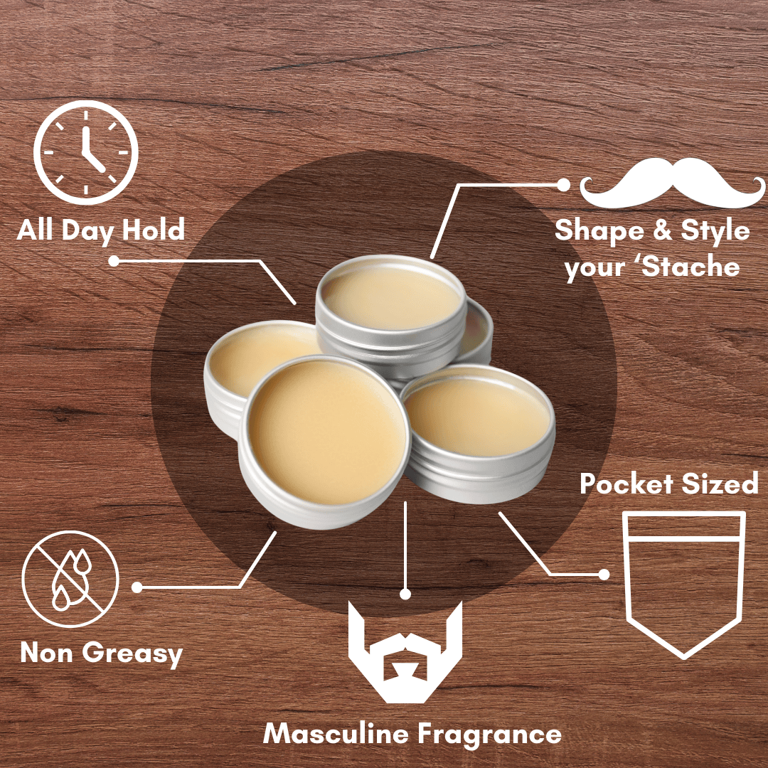 GENTS FINE GROOMING PRODUCTS GENTS FINE GROOMING PRODUCTS - Gents Mustache Wax – Strong Hold : Sandalwood