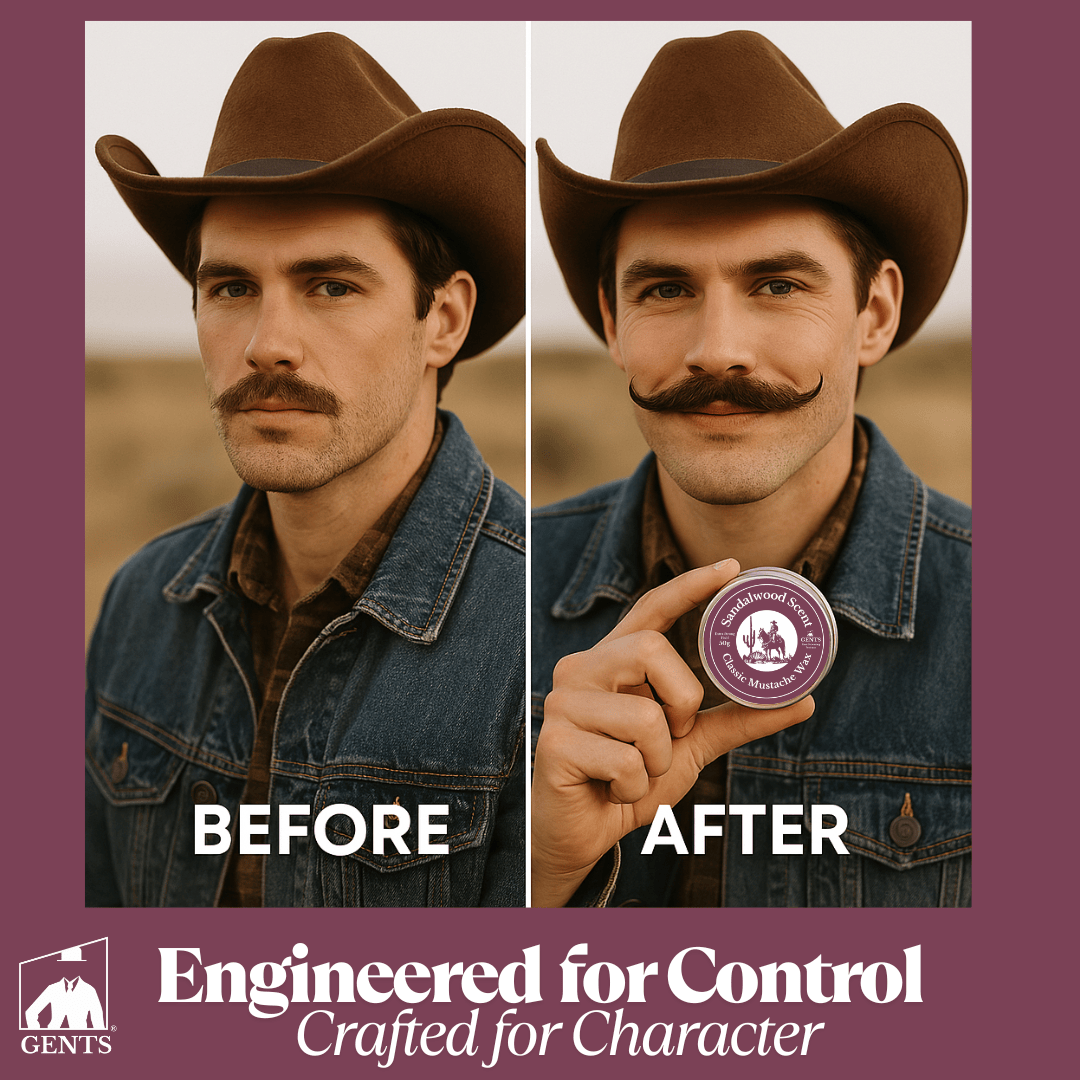 GENTS FINE GROOMING PRODUCTS GENTS FINE GROOMING PRODUCTS - Gents Mustache Wax – Strong Hold : Sandalwood