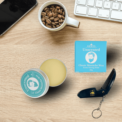 GENTS FINE GROOMING PRODUCTS GENTS FINE GROOMING PRODUCTS - Gents Mustache Wax – Strong Hold : Sandalwood