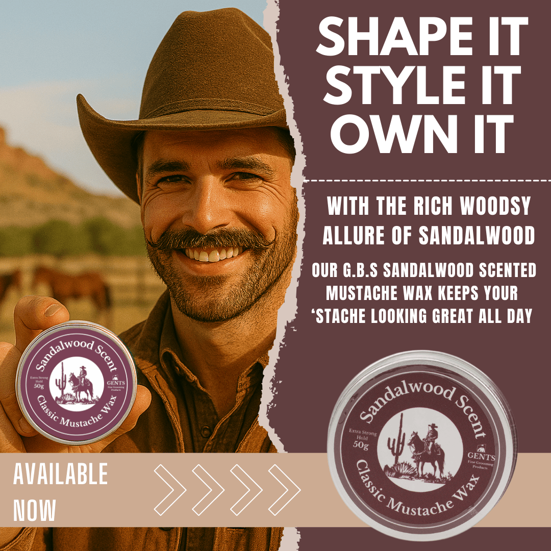 GENTS FINE GROOMING PRODUCTS GENTS FINE GROOMING PRODUCTS - Gents Mustache Wax – Strong Hold : Sandalwood
