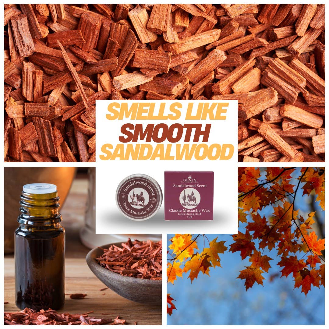 GENTS FINE GROOMING PRODUCTS GENTS FINE GROOMING PRODUCTS - Gents Mustache Wax – Strong Hold : Sandalwood