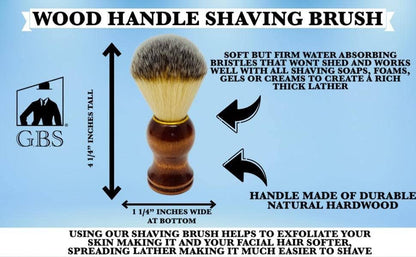 GENTS FINE GROOMING PRODUCTS GENTS FINE GROOMING PRODUCTS - GENTS Wood Shaving Bowl & Shave Brush Set