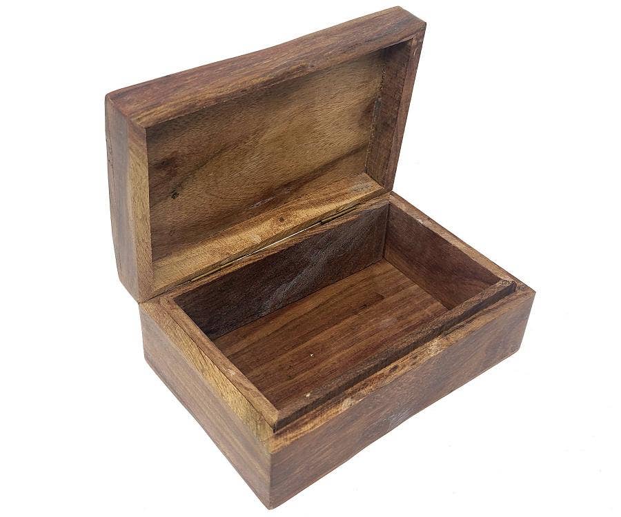 GREENROOTS USA LLC GREENROOTS USA LLC - Celtic Carved Wood Box 4X6"