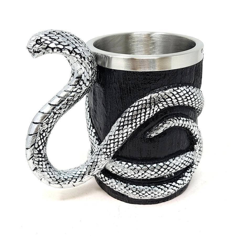 GREENROOTS USA LLC GREENROOTS USA LLC - Cobra (Serpent/Snake) Mug 16 oz W/ Stainless Steel Cup