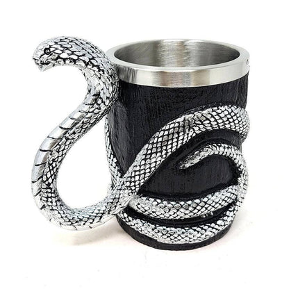 GREENROOTS USA LLC GREENROOTS USA LLC - Cobra (Serpent/Snake) Mug 16 oz W/ Stainless Steel Cup