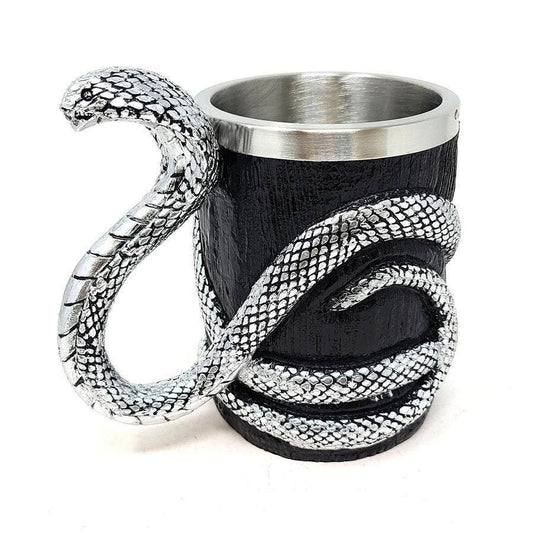 GREENROOTS USA LLC GREENROOTS USA LLC - Cobra (Serpent/Snake) Mug 16 oz W/ Stainless Steel Cup