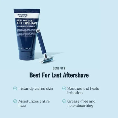 Grooming Lounge Aftershave Best for Last After Shave - Soothing Post Shave Balm