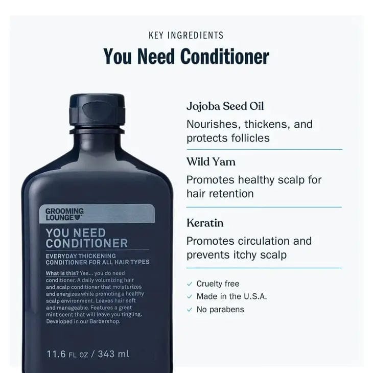 Grooming Lounge Conditioner You Need Conditioner -Everyday Thickening for All Hair Types