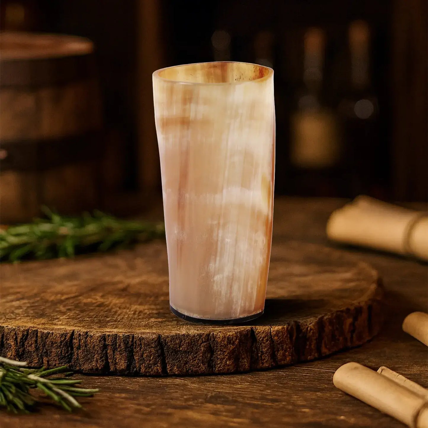 Handicrafts Home Handicrafts Home - Viking Drinking Horn Glass Handmade Whiskey Cup - 6”