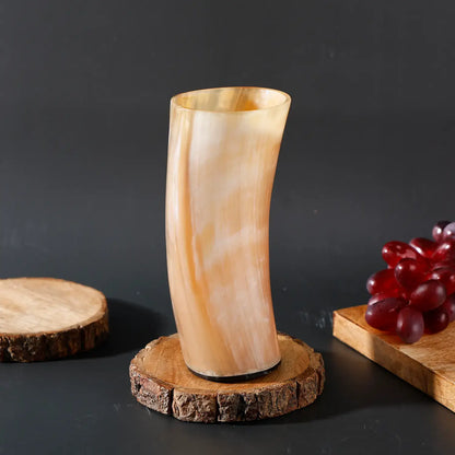 Handicrafts Home Handicrafts Home - Viking Drinking Horn Glass Handmade Whiskey Cup - 6”