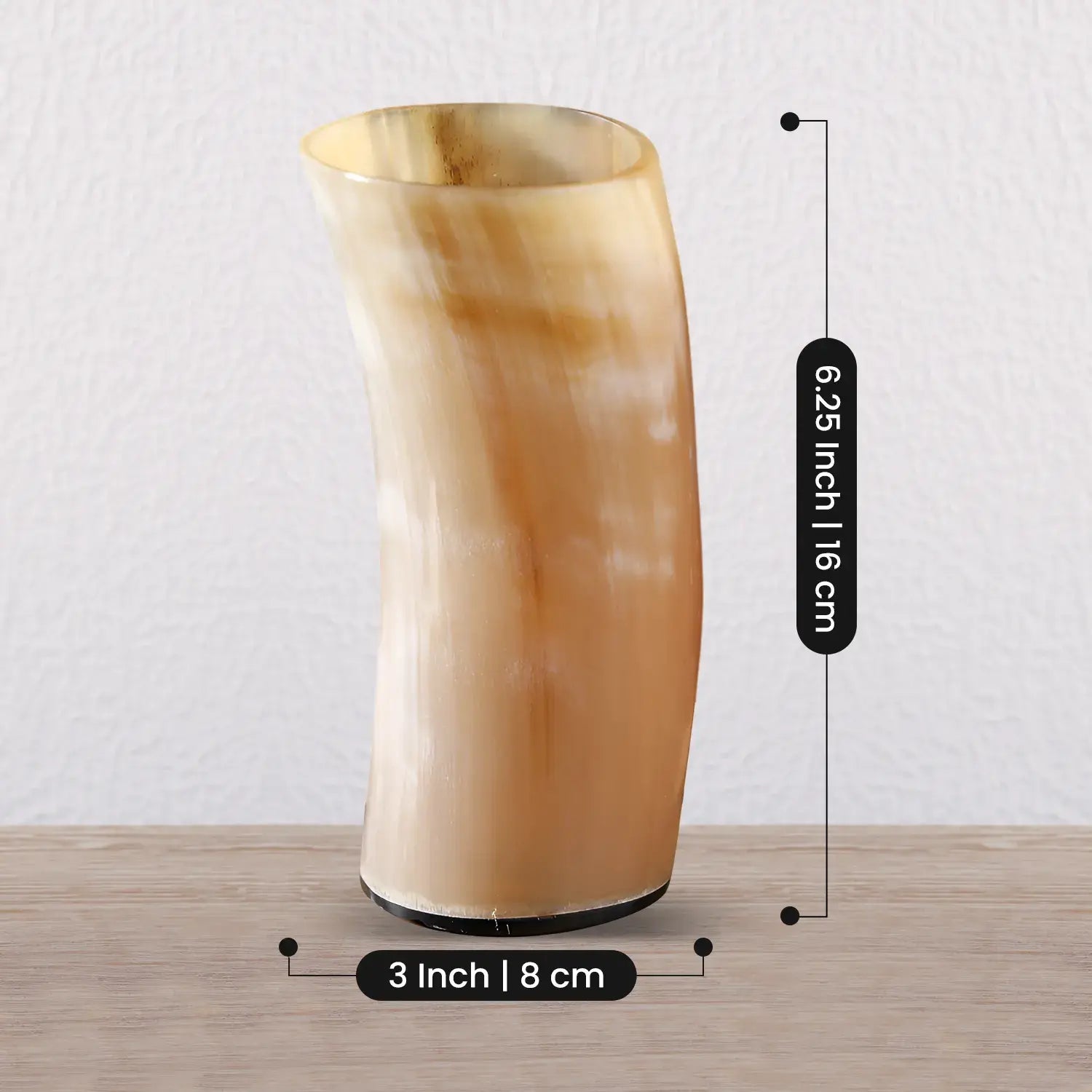 Handicrafts Home Handicrafts Home - Viking Drinking Horn Glass Handmade Whiskey Cup - 6”