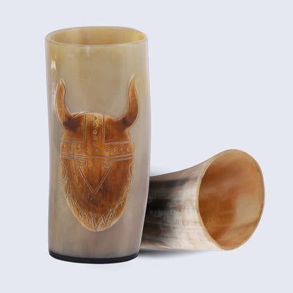 Handicrafts Home Handicrafts Home - Viking Drinking Horn Glass Handmade Whiskey Cup - 6”
