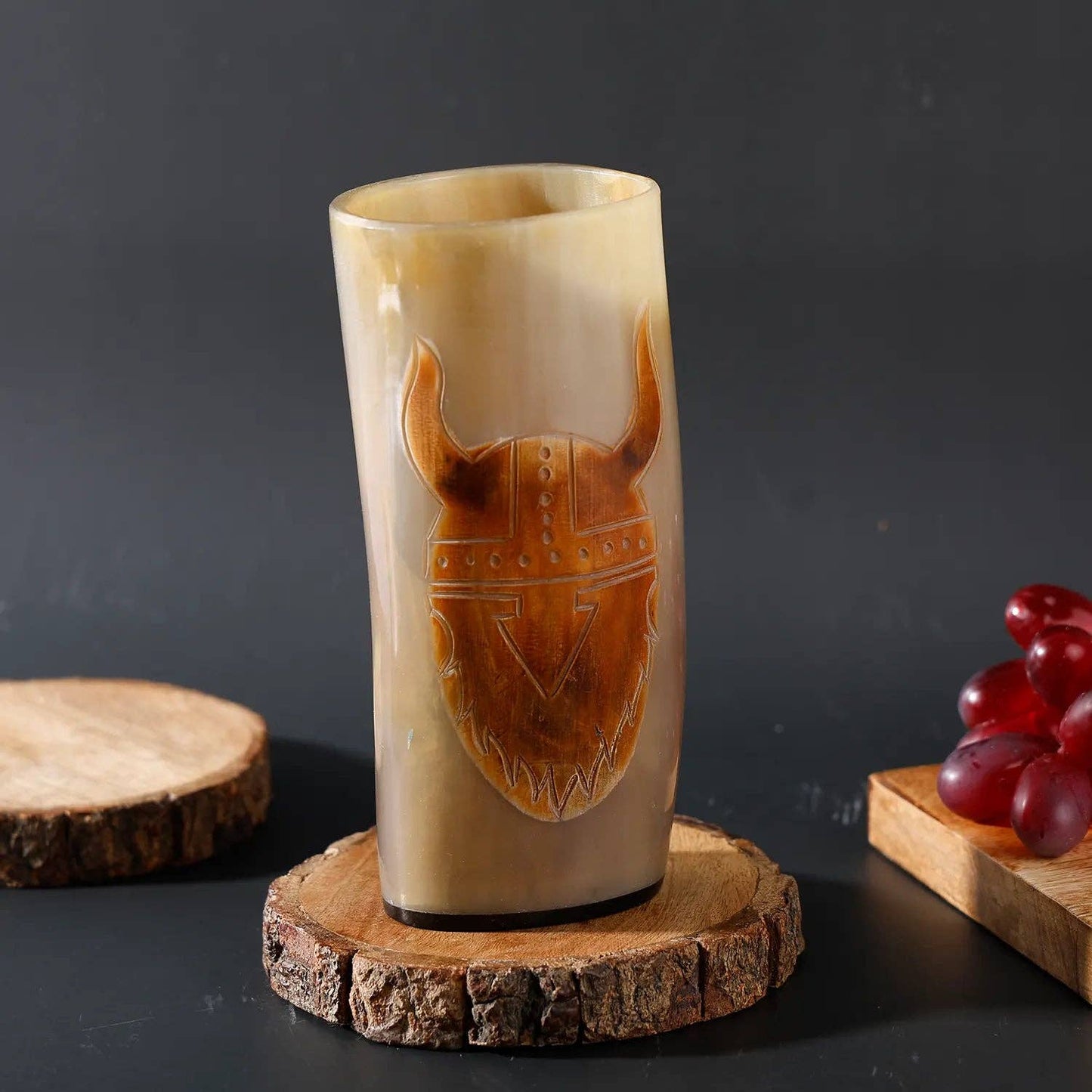 Handicrafts Home Handicrafts Home - Viking Drinking Horn Glass Handmade Whiskey Cup - 6”