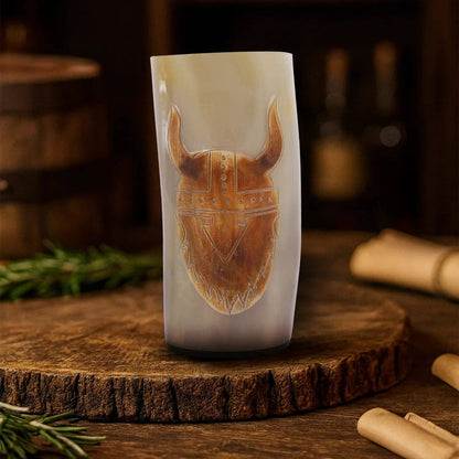 Handicrafts Home Handicrafts Home - Viking Drinking Horn Glass Handmade Whiskey Cup - 6”