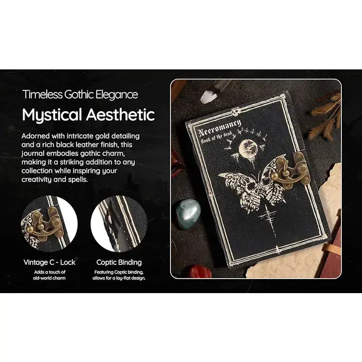 Immart Global LLC Immart Global LLC - Handmade Leather Journal Diary - Book of Dead: Book Of Dead / Unlined