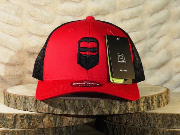 JFezBeardCo. Hat Red Logo J-Fez Hat (Adjustable)