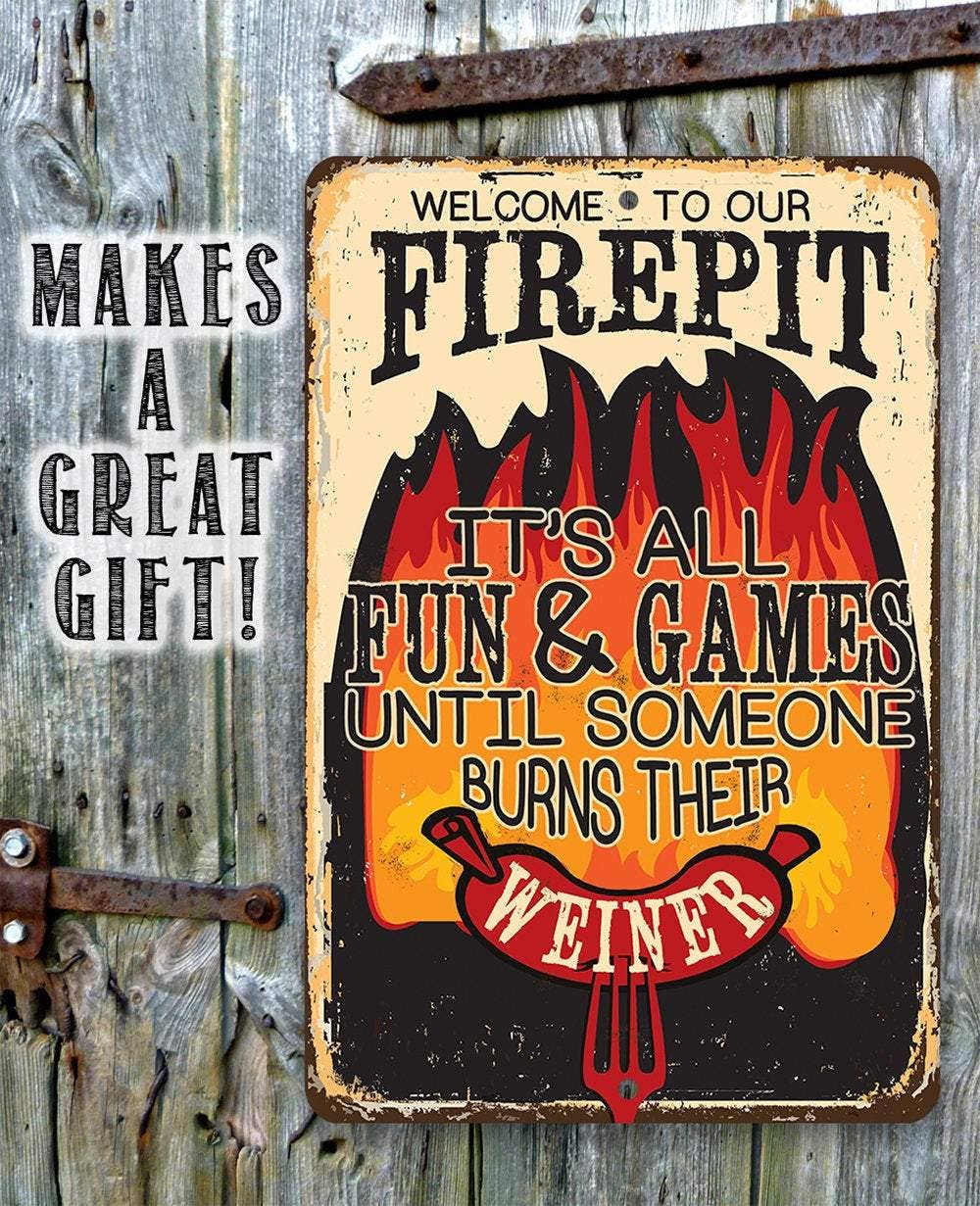 Lone Star Art Lone Star Art - It's All Fun and Games - Metal Sign: 8 x 12