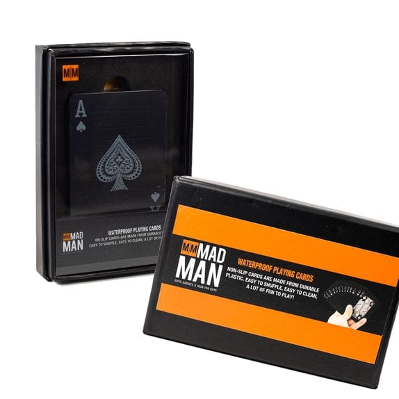 Mad Man Card Games Men's Black Edition Waterproof Card Deck