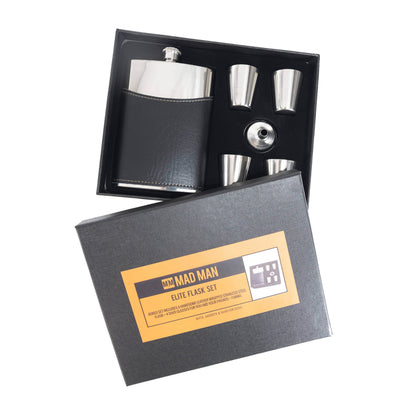 Mad Man Mad Man - Elite Flask Set - Black