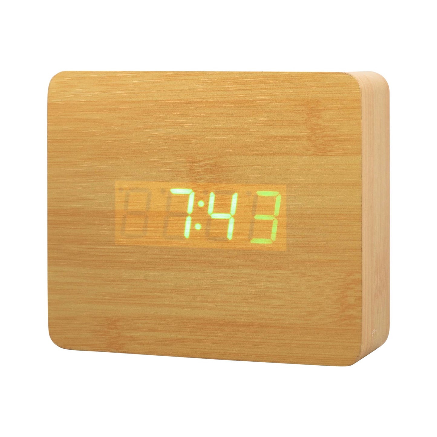 Mad Man Mad Man - Oak Wood Digital Clock