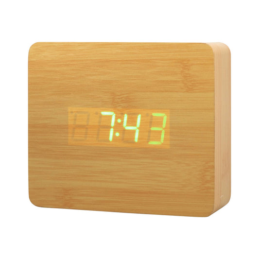 Mad Man Mad Man - Oak Wood Digital Clock