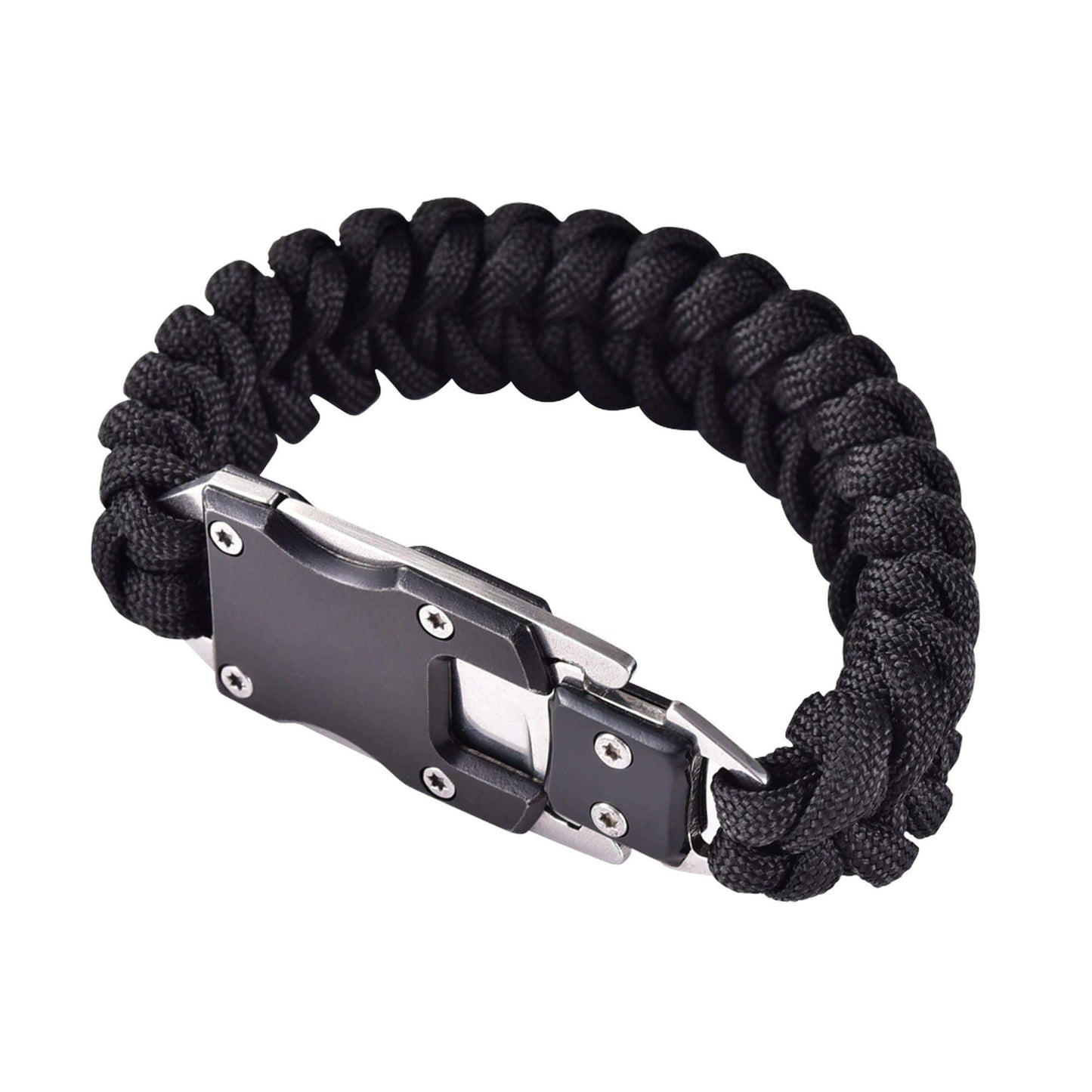 Mad Man Mad Man - Paracord Survival Bracelet: Black