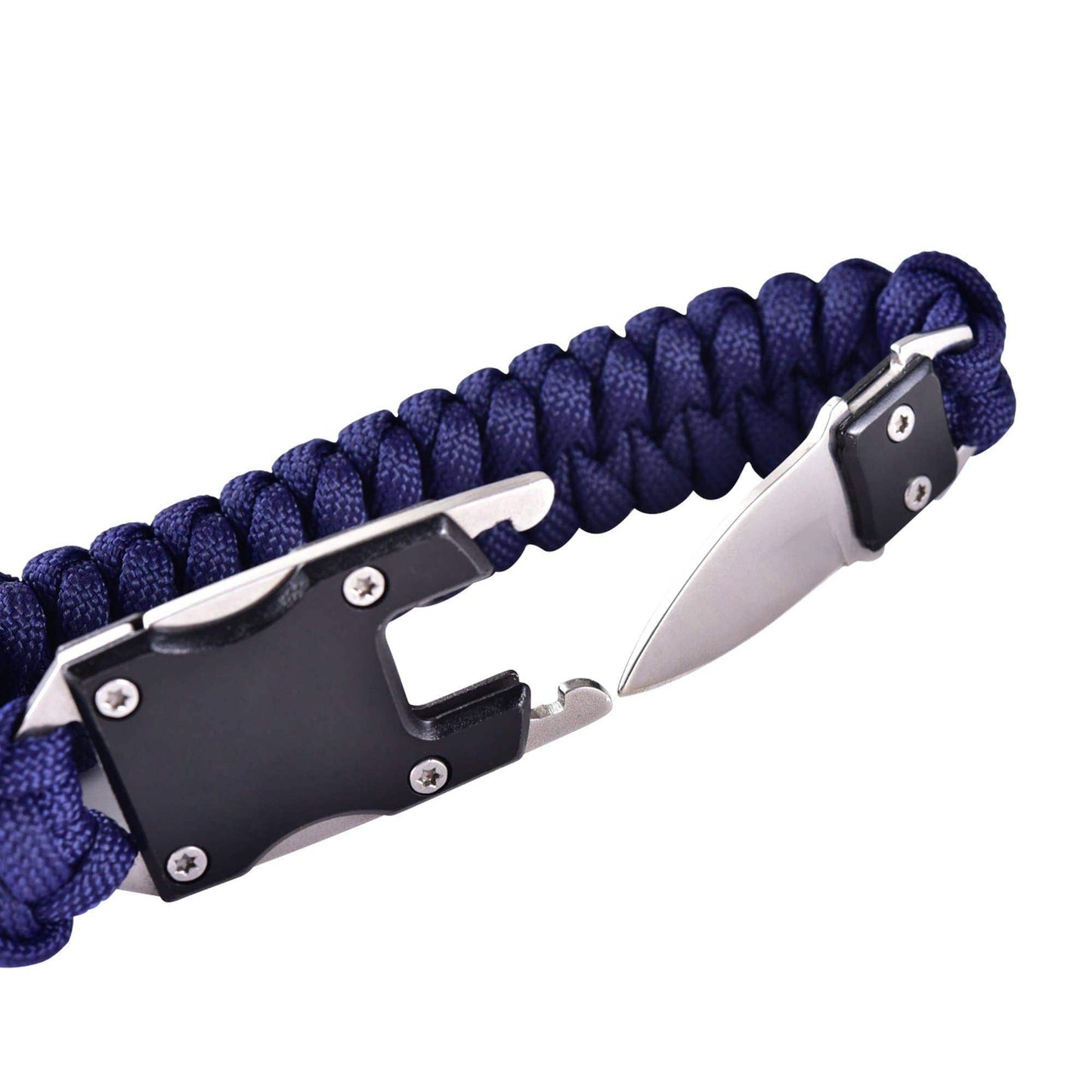 Mad Man Mad Man - Paracord Survival Bracelet: Black