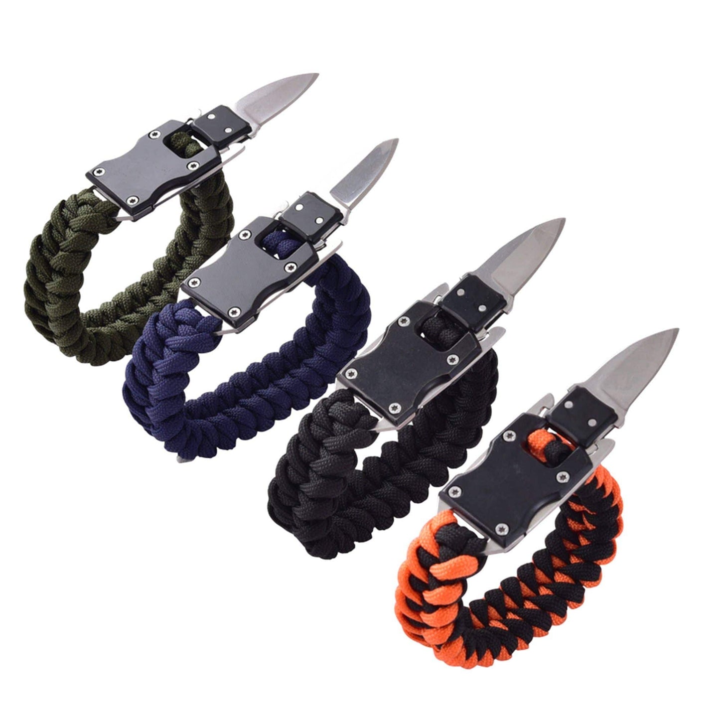 Mad Man Mad Man - Paracord Survival Bracelet: Orange & Black