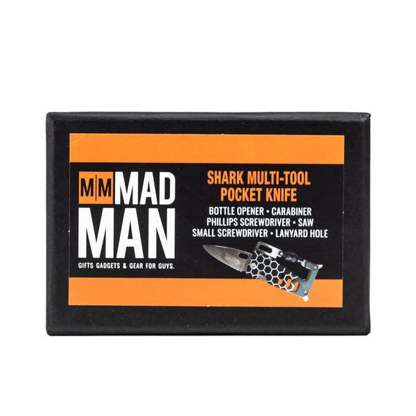 Mad Man Mad Man - Shark Multi-Tool Pocket Knife: Black