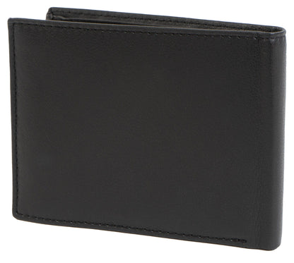 Magid Magid - Jack Abrahams Gift Box Goat Nappa Leather Bi-Fold Minimalist Wallet Black/Cognac: Black/Cognac - 4" H x 1" D x 5" L