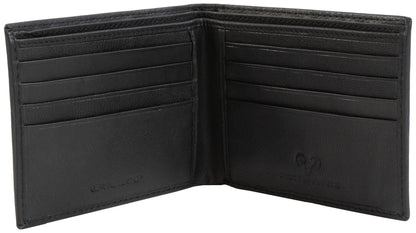 Magid Magid - Jack Abrahams Gift Box Goat Nappa Leather Bi-Fold Minimalist Wallet Black/Cognac: Black/Cognac - 4" H x 1" D x 5" L