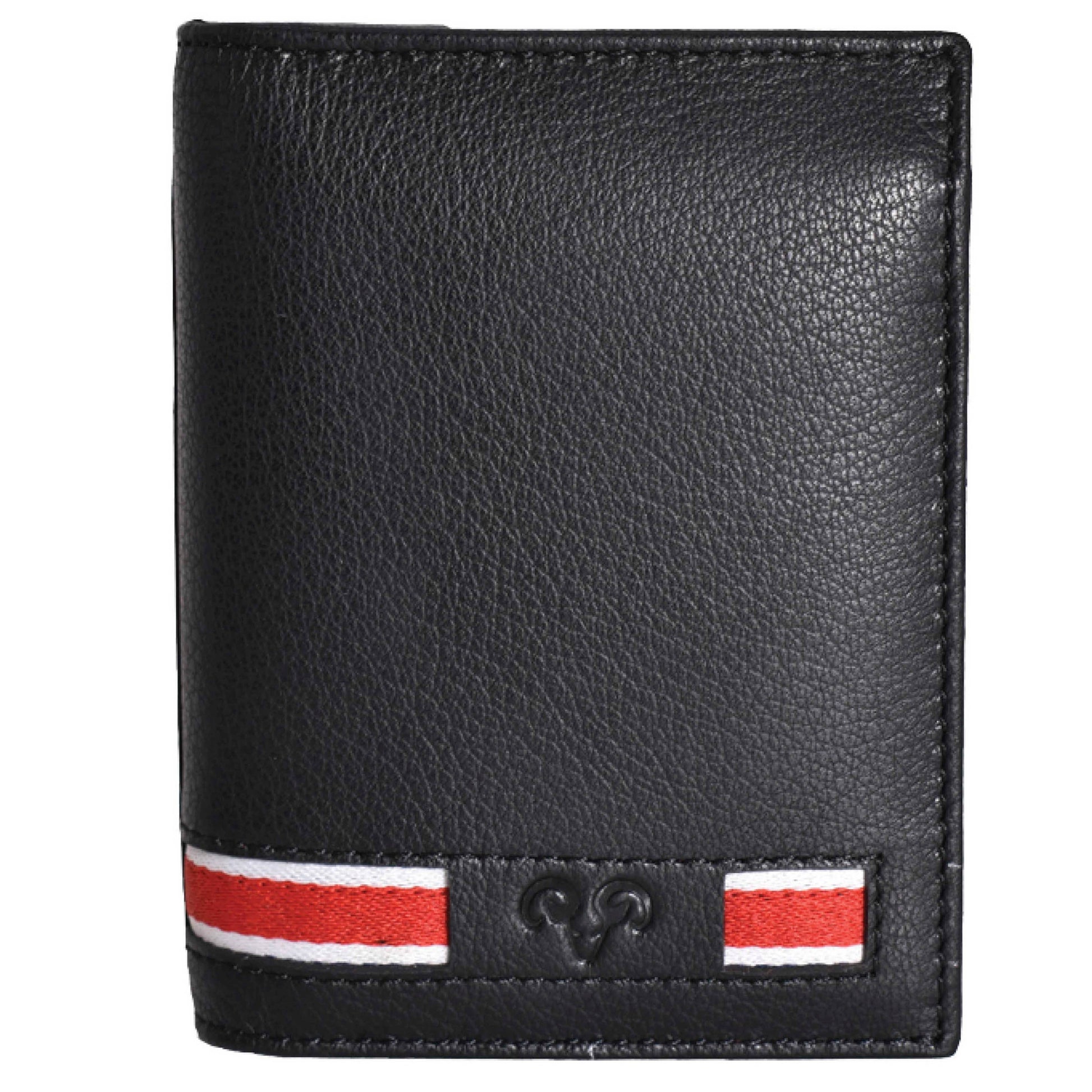 Magid Magid - Jack Abrahams Goat Nappa Leather Bi-Fold Boxed Wallet with Flip ID Case Black: Black - 4" H x 1" D x 5" L