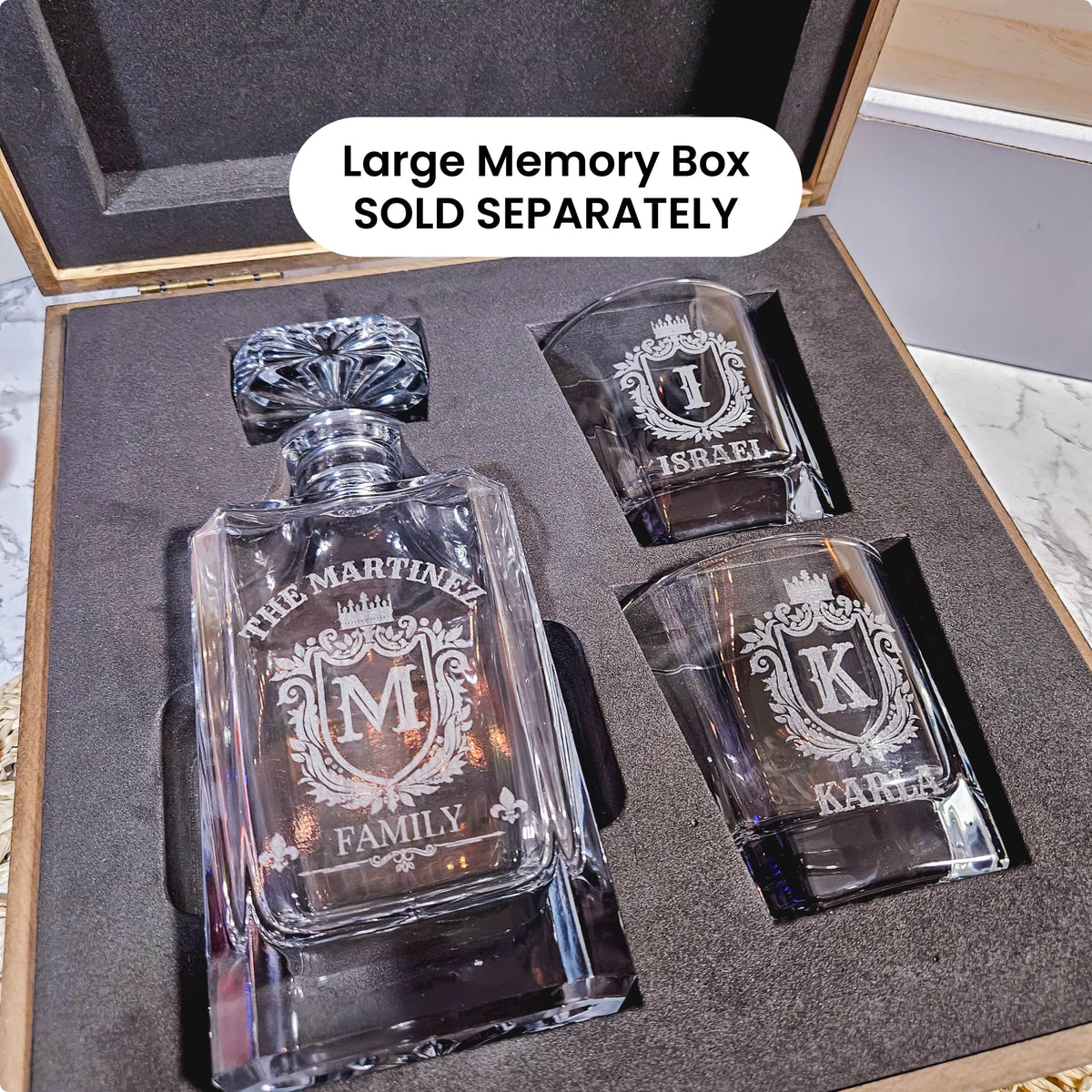 MakerFlo MakerFlo - 2 Glass Decanter Set: Case of 6 Sets