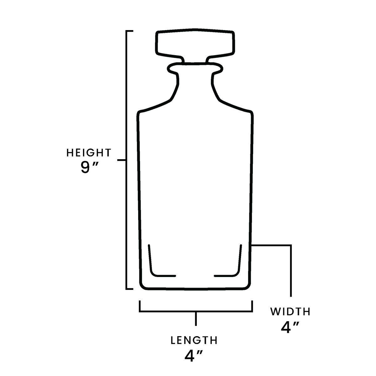 MakerFlo MakerFlo - 2 Glass Decanter Set: Case of 6 Sets