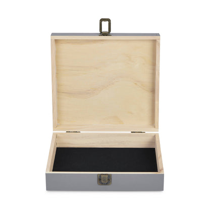 MakerFlo MakerFlo - Makerflo Pine Wood Cigar Box, Craft - Laser Engraving: Ebony / Singles
