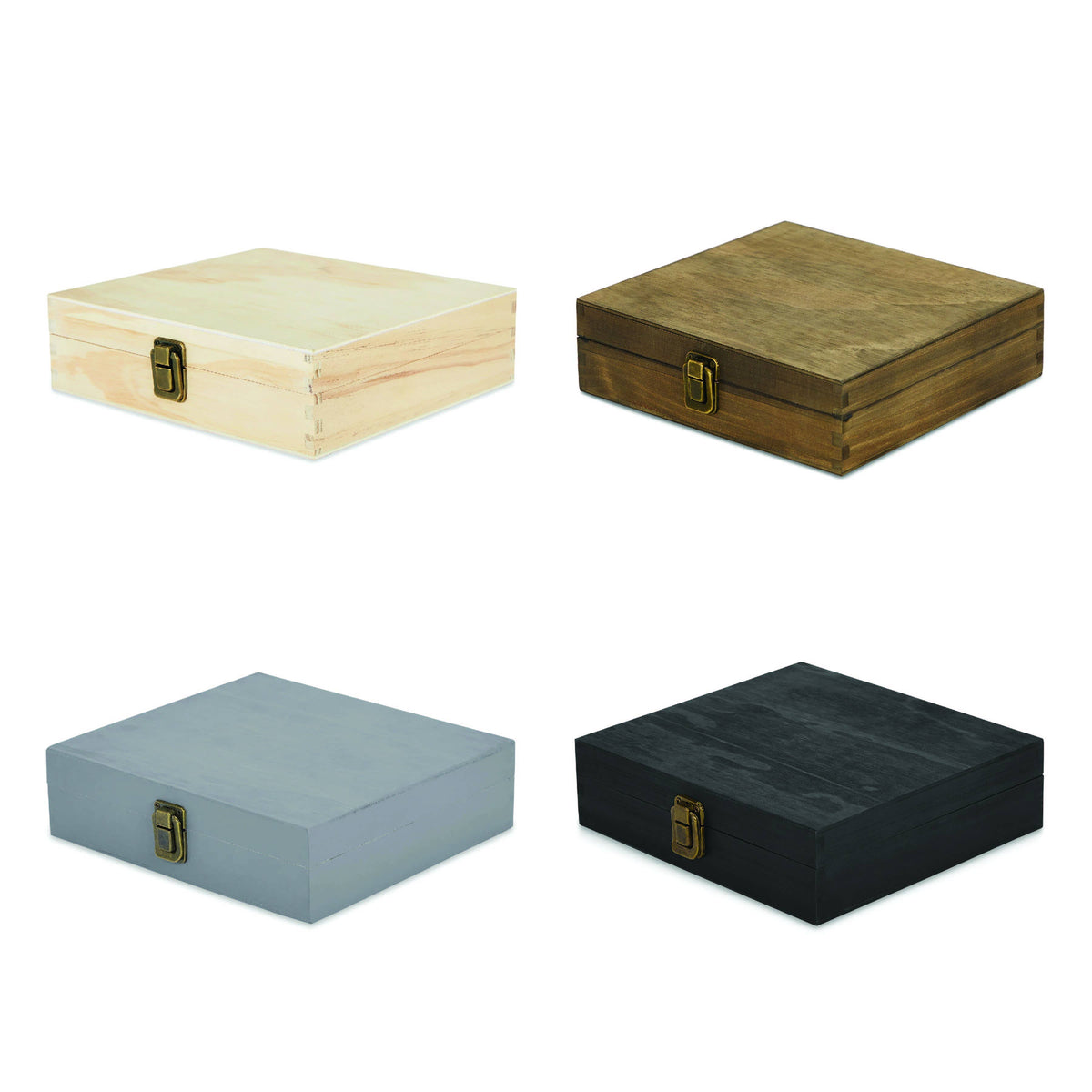 MakerFlo MakerFlo - Makerflo Pine Wood Cigar Box, Craft - Laser Engraving: Ebony / Singles