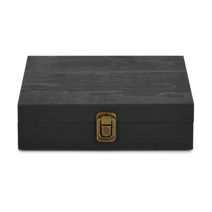 MakerFlo MakerFlo - Makerflo Pine Wood Cigar Box, Craft - Laser Engraving: Ebony / Singles
