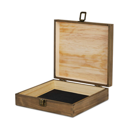 MakerFlo MakerFlo - Makerflo Pine Wood Cigar Box, Craft - Laser Engraving: Ebony / Singles
