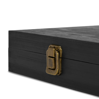 MakerFlo MakerFlo - Makerflo Pine Wood Cigar Box, Craft - Laser Engraving: Ebony / Singles