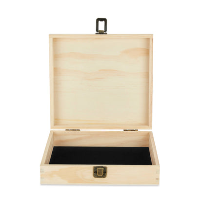 MakerFlo MakerFlo - Makerflo Pine Wood Cigar Box, Craft - Laser Engraving: Ebony / Singles