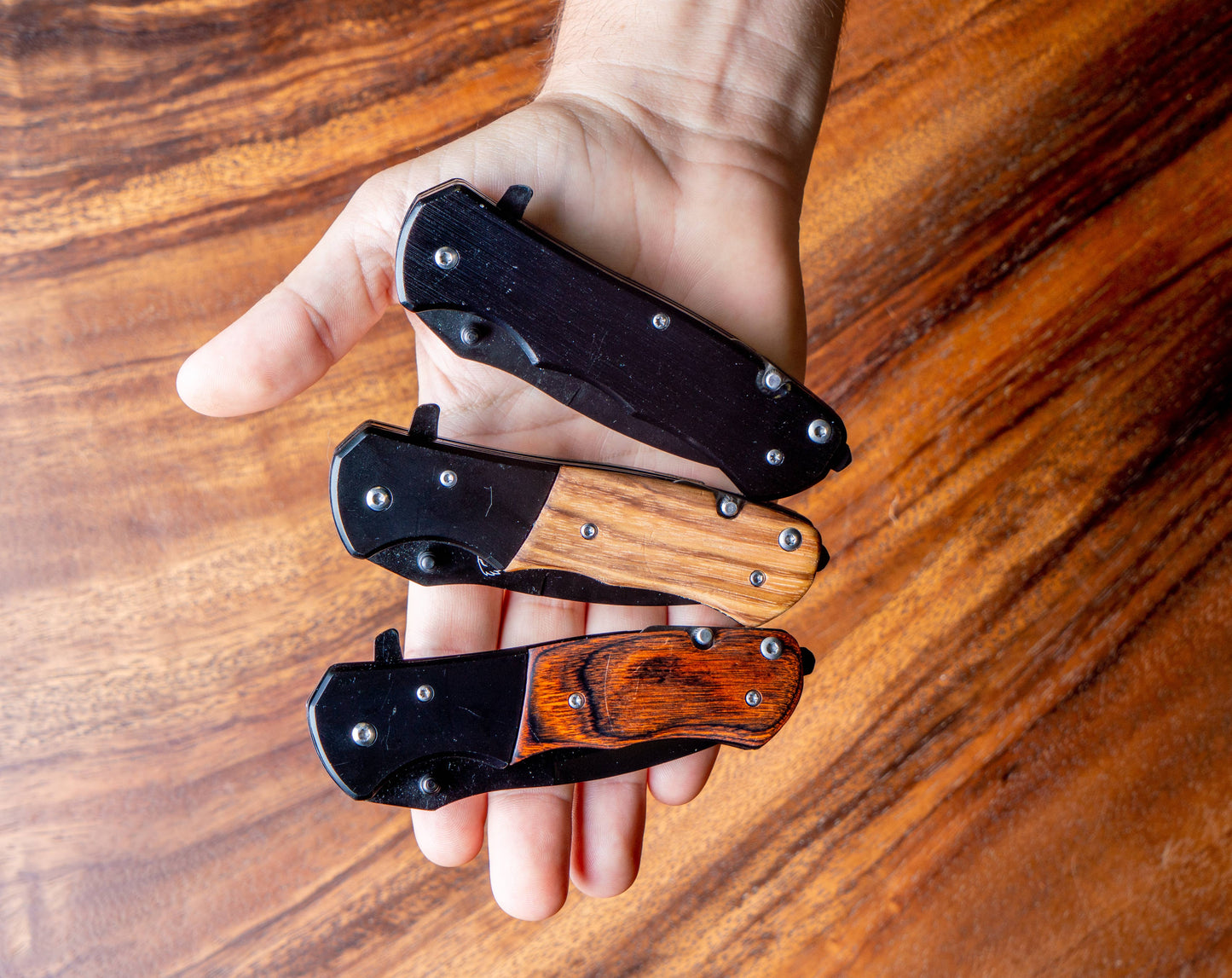 MakerFlo MakerFlo - Pocket Knife, Folding Knife, Hunting Knife, Tactical Knife: Black