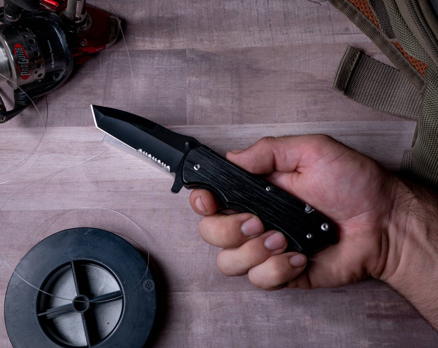 MakerFlo MakerFlo - Pocket Knife, Folding Knife, Hunting Knife, Tactical Knife: Black