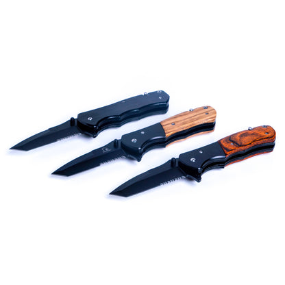 MakerFlo MakerFlo - Pocket Knife, Folding Knife, Hunting Knife, Tactical Knife: Black
