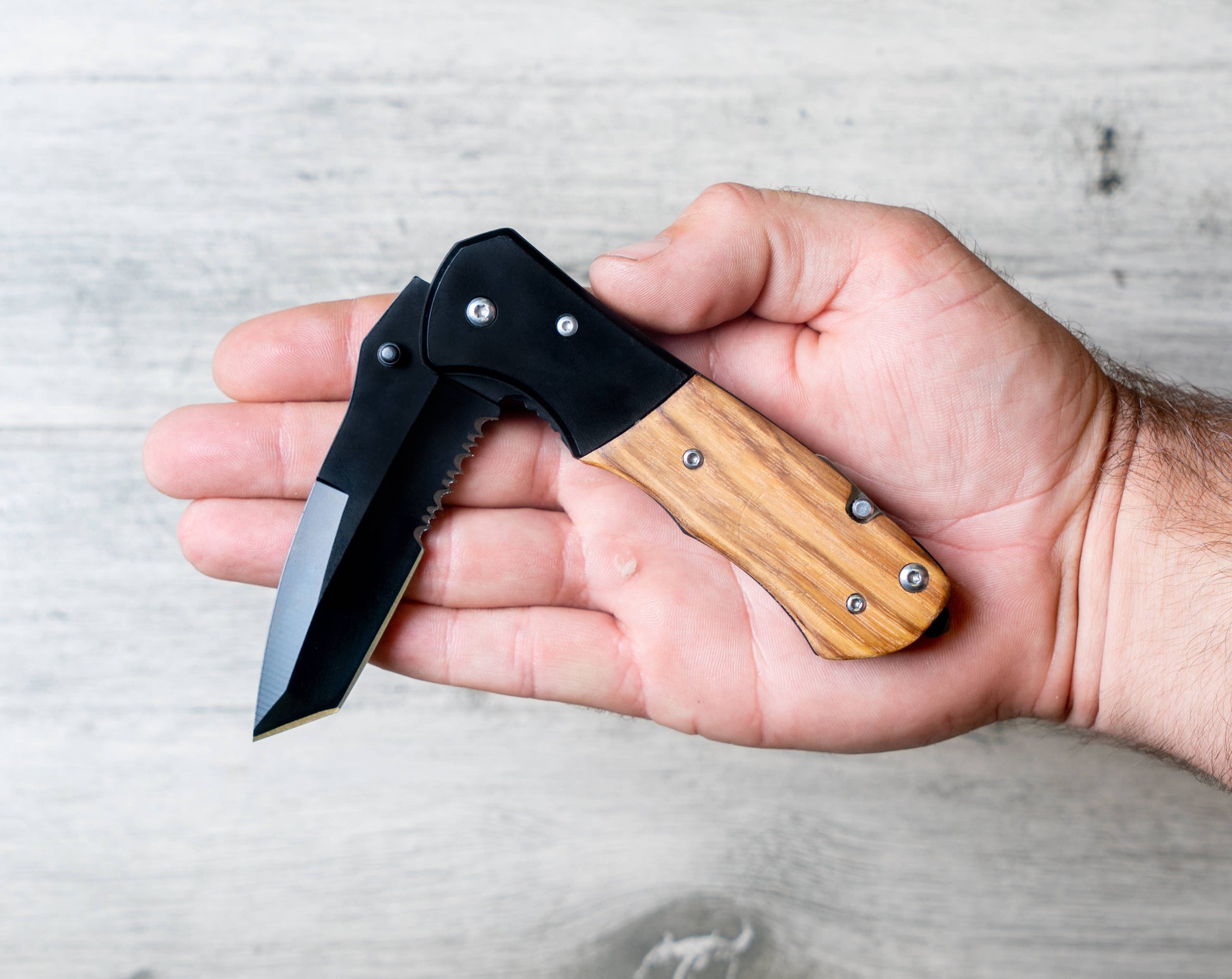 MakerFlo MakerFlo - Pocket Knife, Folding Knife, Hunting Knife, Tactical Knife: Black