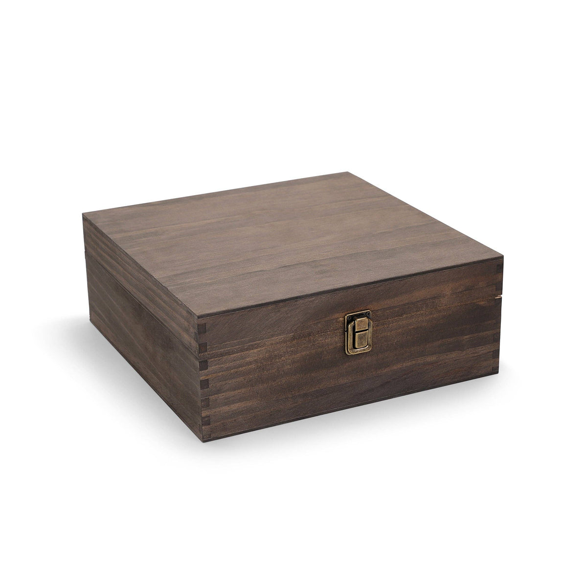 MakerFlo MakerFlo - Wood Memory Boxes, Large: Ebony (Black) / Case of 6