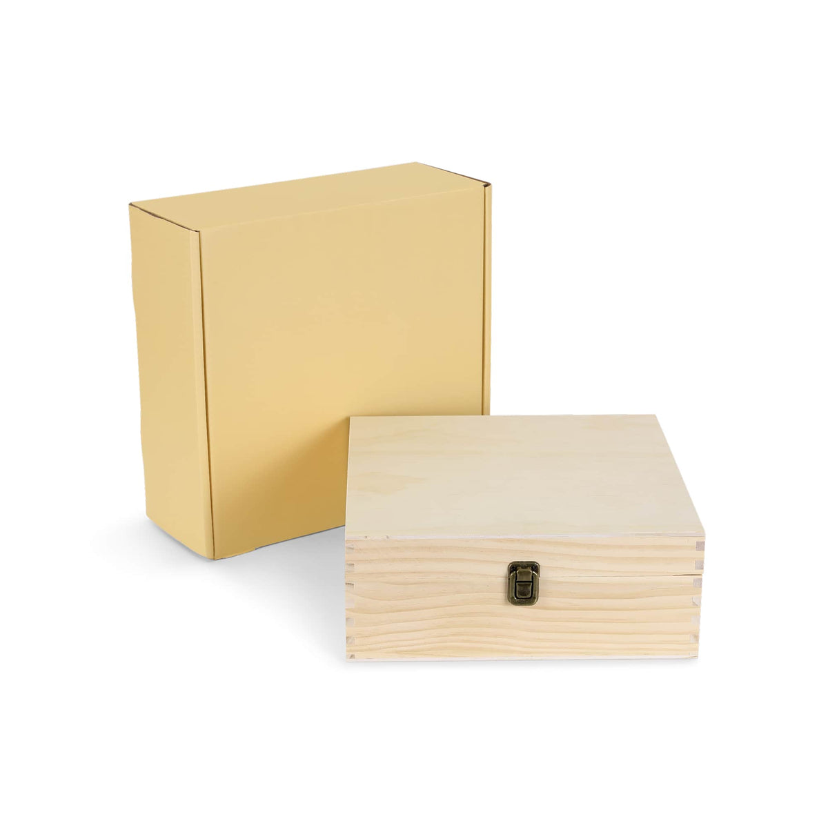 MakerFlo MakerFlo - Wood Memory Boxes, Large: Ebony (Black) / Case of 6