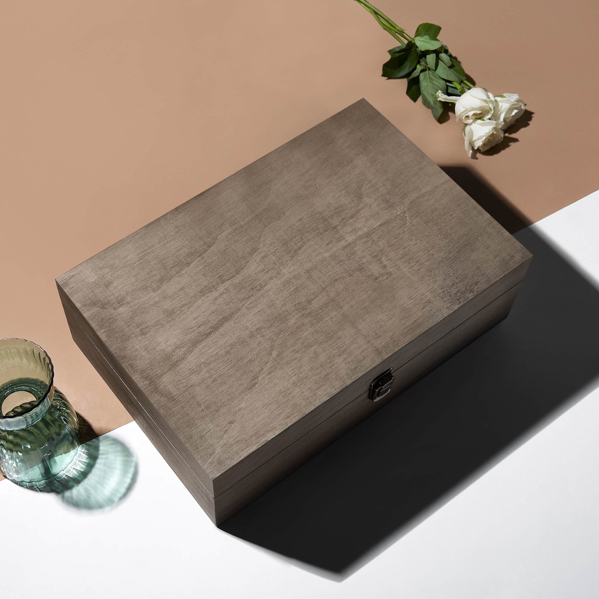 MakerFlo MakerFlo - Wood Memory Boxes, XL: Dark Walnut / Case of 6