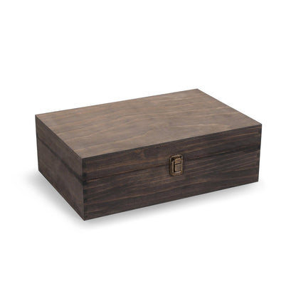 MakerFlo MakerFlo - Wood Memory Boxes, XL: Dark Walnut / Case of 6