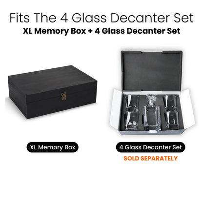 MakerFlo MakerFlo - Wood Memory Boxes, XL: Dark Walnut / Case of 6